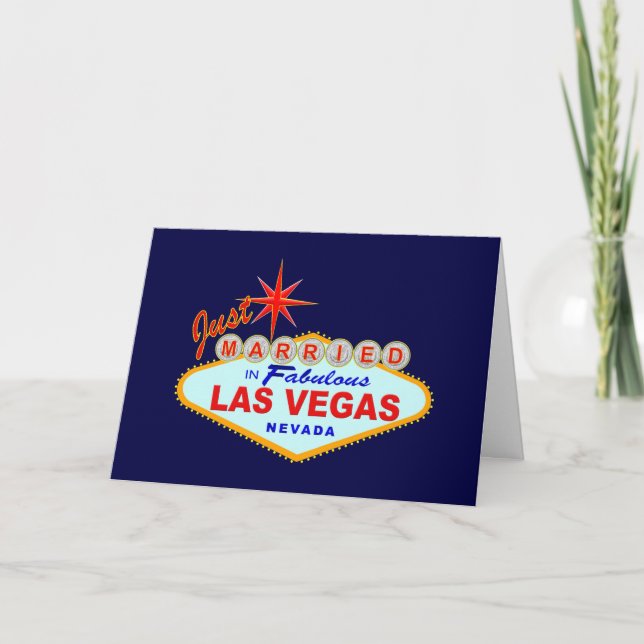 Ny gifta i Fabulous Las Vegas Meddelande (Framsida)