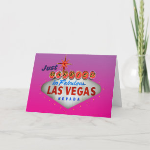 Ny gifta i Las Vegas bröllopinbjudningar Meddelande