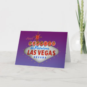 Ny gifta i Las Vegas bröllopinbjudningar Meddelande