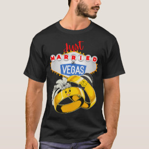 Ny gifta i VEGAS Las Vegas bröllop BRIDE GRO T Shirt