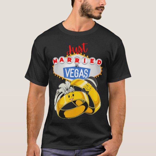 Ny gifta i VEGAS Las Vegas bröllop BRIDE GRO T Shirt (Framsida)
