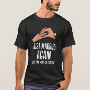 Ny gifta igen, Bröllop par Bride Groom Marr T Shirt
