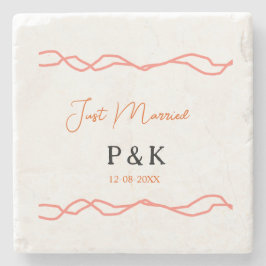 Ny gifta lägg till ett par namn- datum stenunderlägg