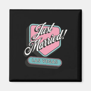 Ny gifta Las Vegas Bröllop Bride Groom Magnet