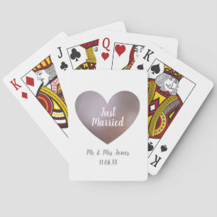 Ny gifta Lila Heart Casinokort