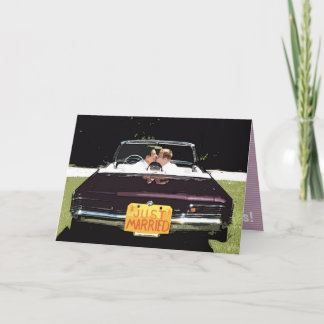 "ny gifta" manligt bröllop GREETING CARD Kort