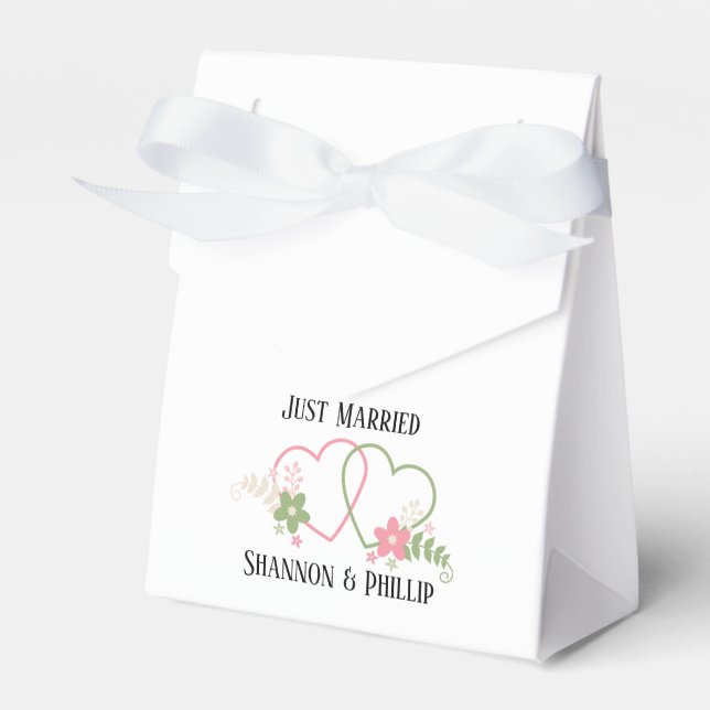 Ny gifta med Bride & Groom Namn Presentaskar (Framsidan Sidan)