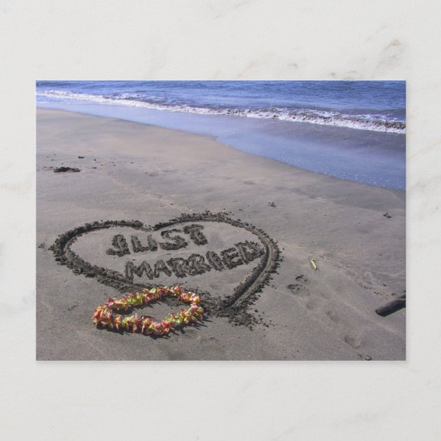 Ny gifta meddelande vykort (Framsida)