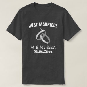Ny gifta Mr & Mrs. t shirt set for new weds