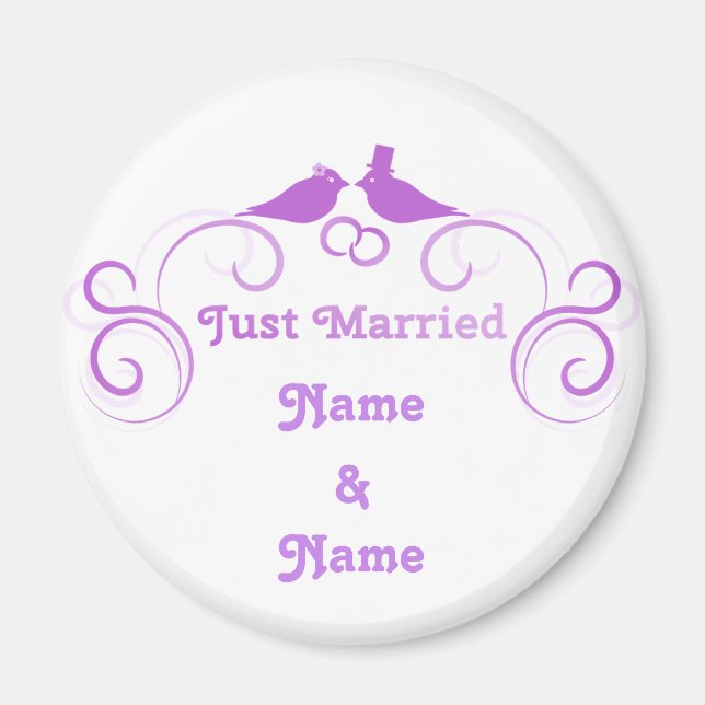 Ny gifta Newlyweds Thunder_Cove Magnet (Framsidan)