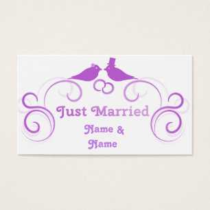 Ny gifta Newlyweds Thunder_Cove Visitkort