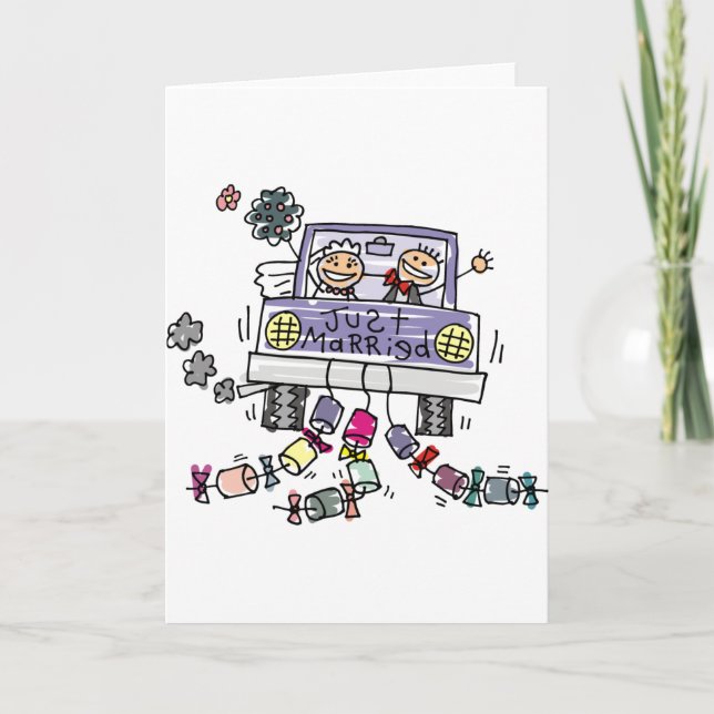 Ny gifta och Bröllop Firande Meddelande (Framsida)