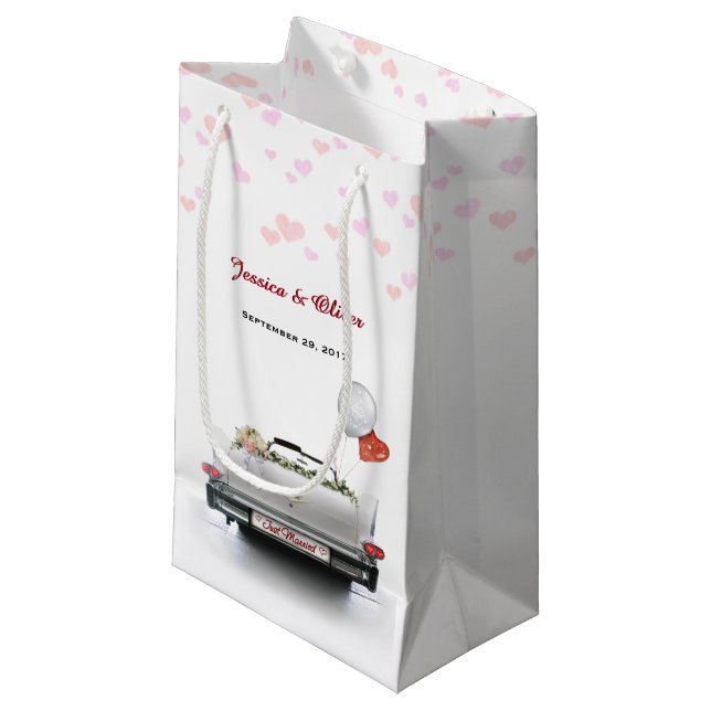 Ny gifta Oldtimer Car Gift Bag (Framsidan Vinklad)