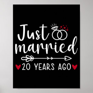 Ny gifta Par Funny Make Wife 20:e Anniv Poster