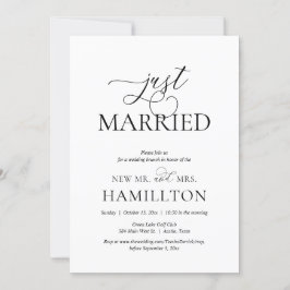Ny gifta, Post bröllop Brunch Elopement Invita Inbjudningar