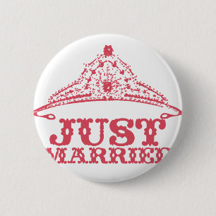 Ny gifta Princess Bride Tiara Bröllop Knapp