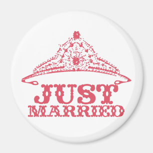 Ny gifta Princess Bride Tiara Bröllop Magnet
