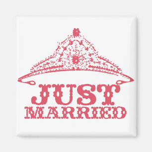 Ny gifta Princess Bride Tiara Bröllop Magnet