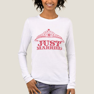 Ny gifta Princess Bride Tiara Bröllop T Shirt