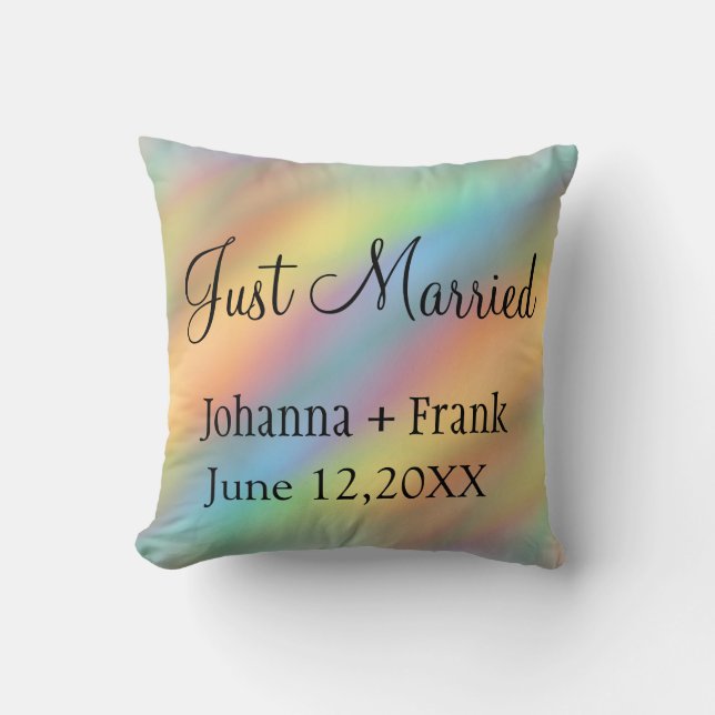 Ny gifta Rainbow Kudde (Framsida)