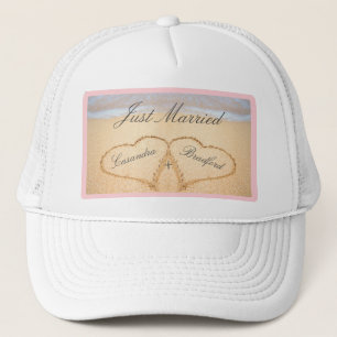Ny gifta, Rosa Beach Wedding 2 Heart Keps