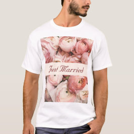Ny gifta, Rosa ros, Kärlek är med i Luft-rundan T Shirt