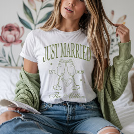 Ny gifta Shirts, Anpassningsbar Bride & Groom Shir T Shirt
