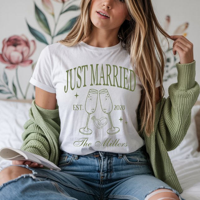 Ny gifta Shirts, Anpassningsbar Bride & Groom Shir T Shirt (just married shirts, honeymoon shirts, bride and groom shirts, newlywed shirts, custom wedding gift,)