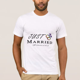 Ny gifta (slutligen) Gay pride med Gender symboler T Shirt