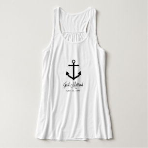 Ny gifta tanktopets anpassningsbar linne med racerback 