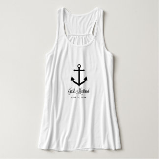 Ny gifta tanktopets anpassningsbar linne med racerback