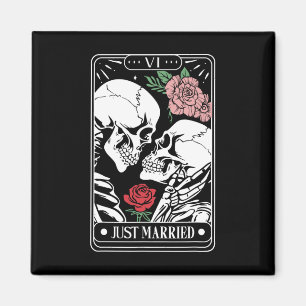 Ny gifta Tarot Card Halloween Skeleton par Magnet