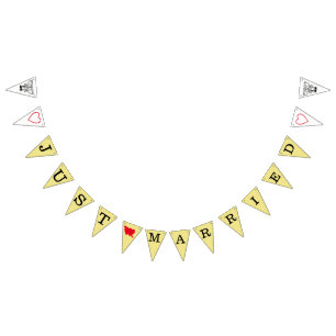 NY GIFTA-tecken Vimplar