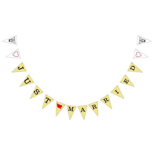 NY GIFTA-tecken Vimplar (Alla)