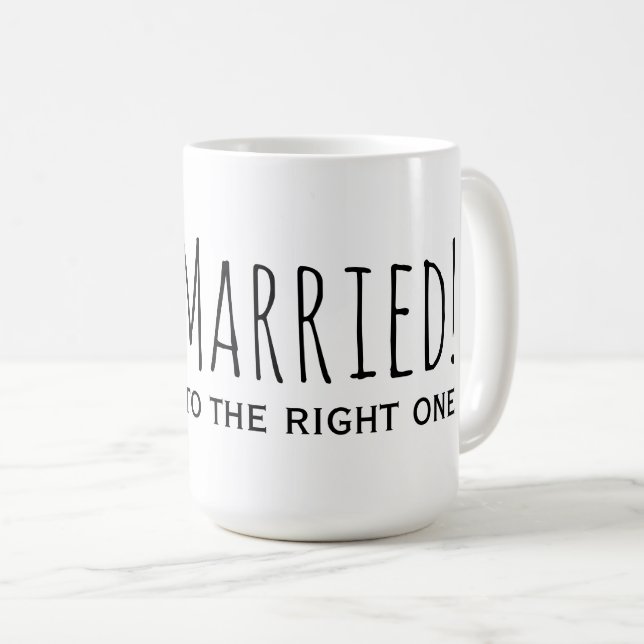 Ny gifta till Högerna ett andra Giftermål Kaffemugg (Framsida höger)