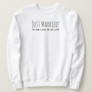 Ny gifta till Kärlek i mitt liv Romantic Lång Ärmad Tröja