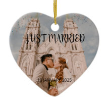 Ny gifta Wedding Favor Ornament Gift Photo