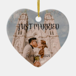 Ny gifta Wedding Favor Ornament Gift Photo
