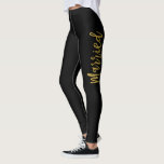 Ny gifta White & Guld Faux Foil Yoga Byxor<br><div class="desc">Ny gifta Black & Guld Faux Foil Typography Yoga Byxor. Ny gifta Yoga Byxor är perfekt för att arbeta med er honungsmånsvaccination i Bröllop. Matchning av anpassade produkter kan skapas på begäran.</div>