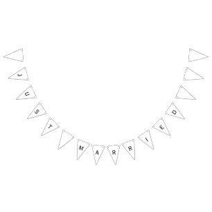 Ny giftabröllopbaner vimplar