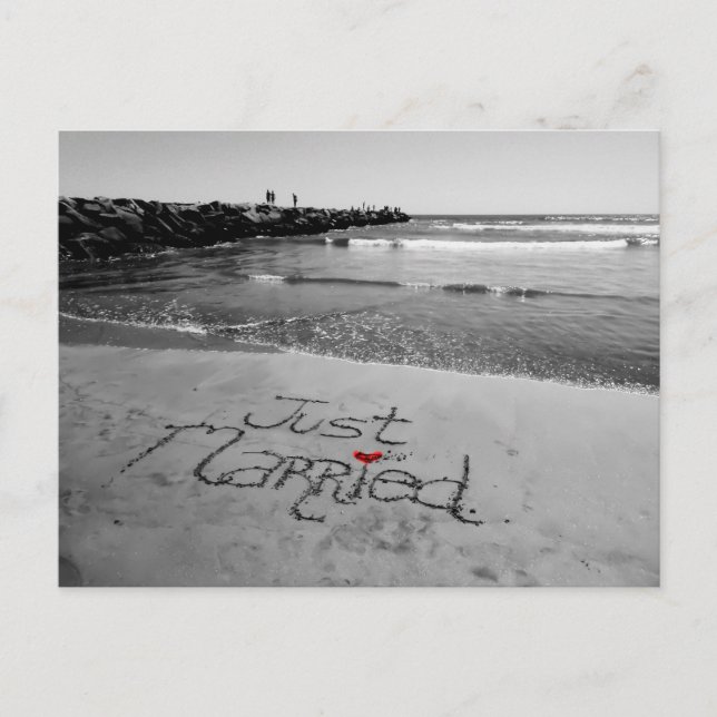 Ny giftavykort meddelande vykort (Framsida)