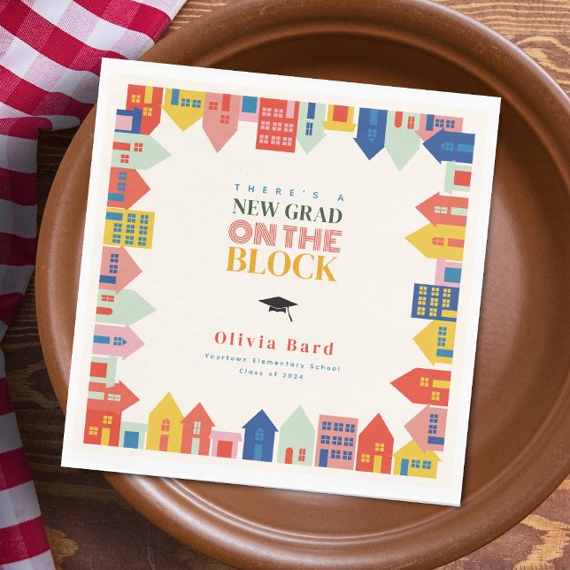 Ny Grad på Studentfesten Blockera Pappersservett (Skapare uppladdad)