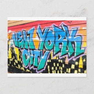 ny graffiti vykort