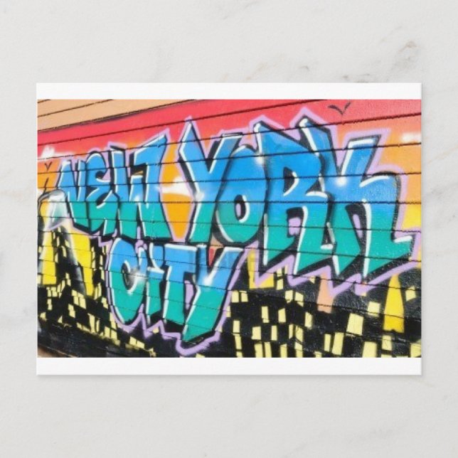ny graffiti vykort (Framsida)