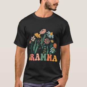 Ny Gramma Wildflower Första Födelsedag & Babyf T Shirt