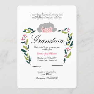 Ny Grandma Sip och Se inbjudan