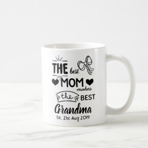 NY GRANDMOTHER Est. - Best Mamma gör Best Grandma Kaffemugg