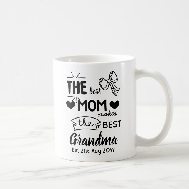 NY GRANDMOTHER Est. - Best Mamma gör Best Grandma Kaffemugg (Höger)