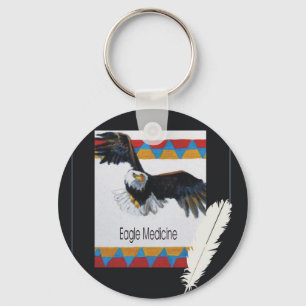 Ny Graphic1Eagle-medicin Nyckelring