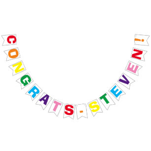 NY! Gratulerara Party-banderoll - 16 Flaggor och s